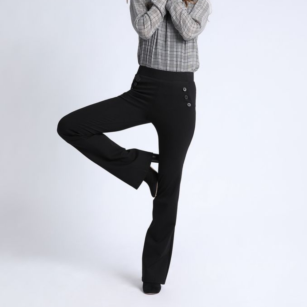 BetaBrand Boot-Cut 6 Button Dress Pant Yoga Pants